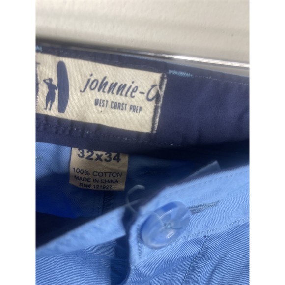 Johnnie-O West Coast Prep Pants Men's 32X34 Blue NWT - Picture 3 of 6